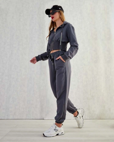 Royalfashion Дамски памучен комплект с потник