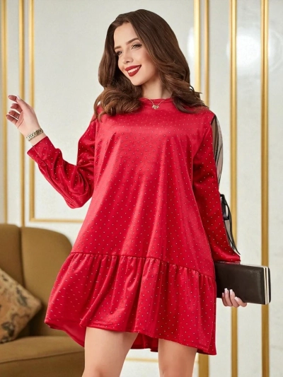 Royalfashion Женска кадифена рокля