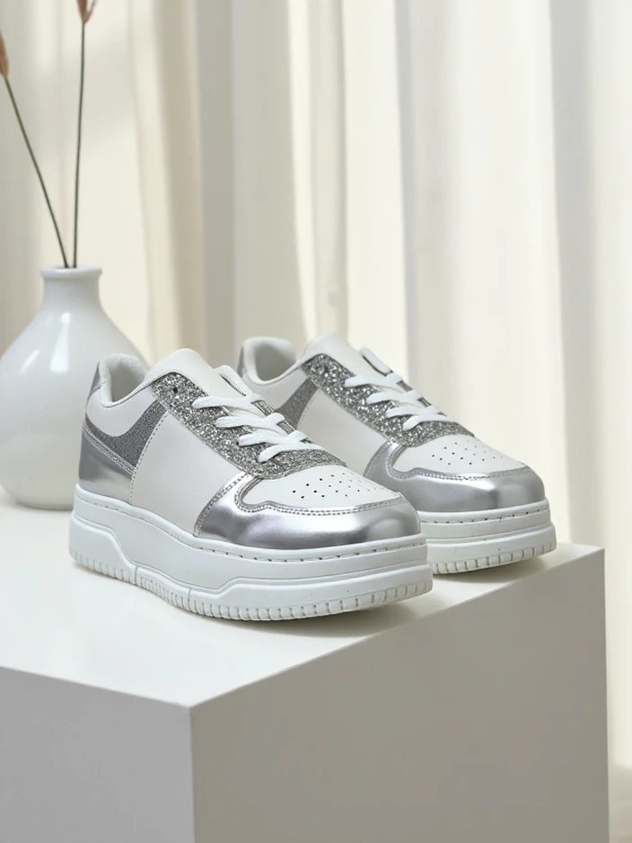 Royalfashion Жени маратонки с блестящи елементи Qisofi