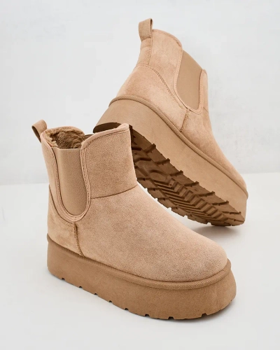 Royalfashion Дамски къси ботуши Nomas a'la snow boots