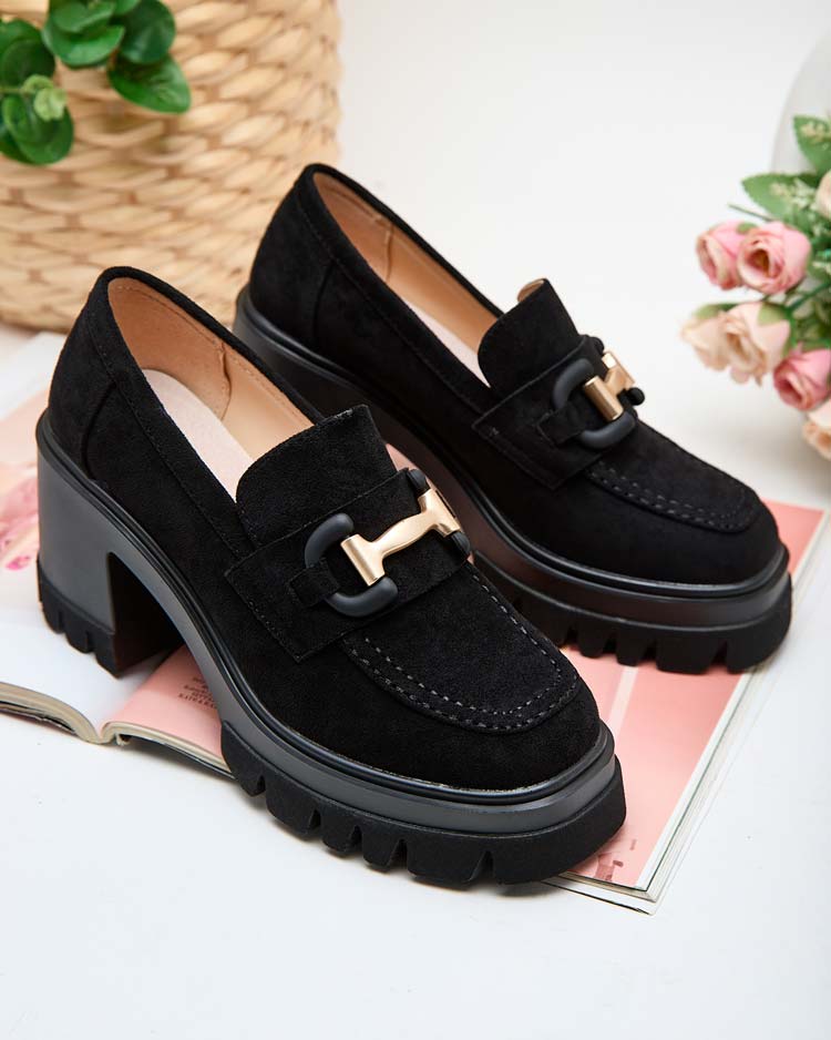 Елегантни сандали Vulcano в цвят черен велур