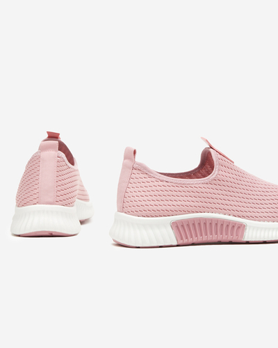 Różowe damskie wsuwane buty sportowe Banila - Obuwie
