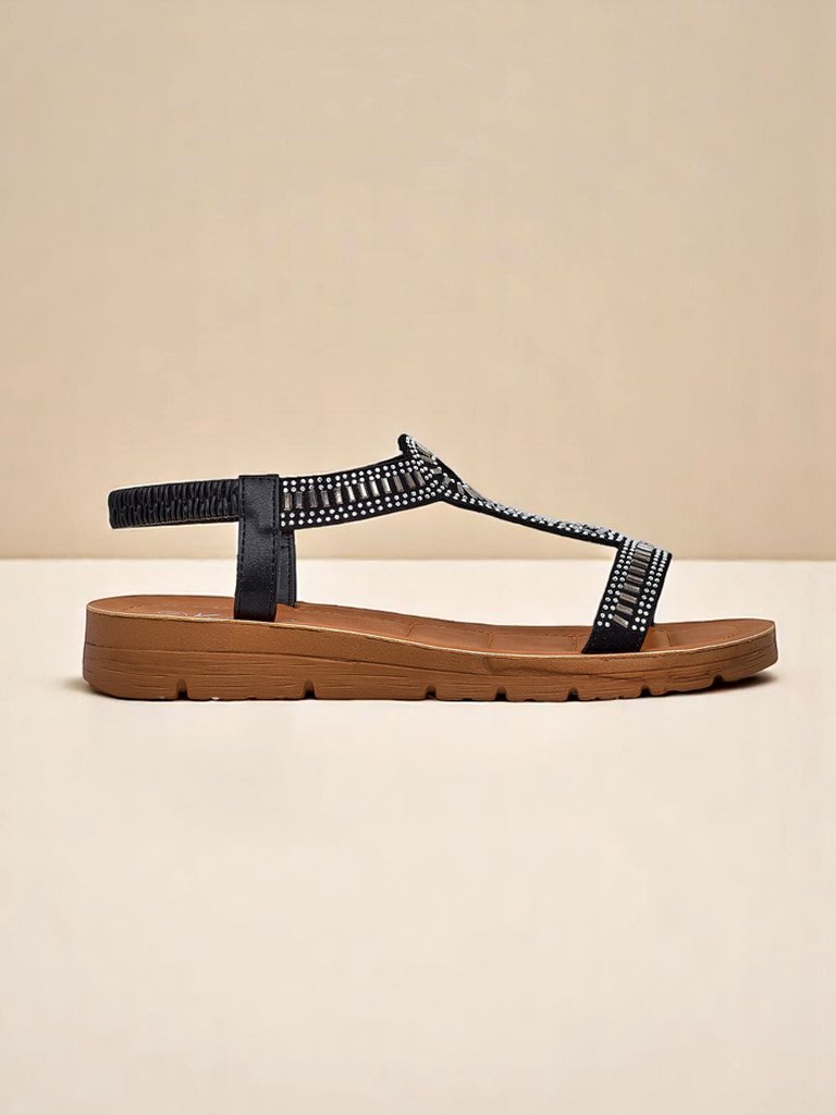 Royalfashion Дамски сандали с декоративни каишки Ava Shine