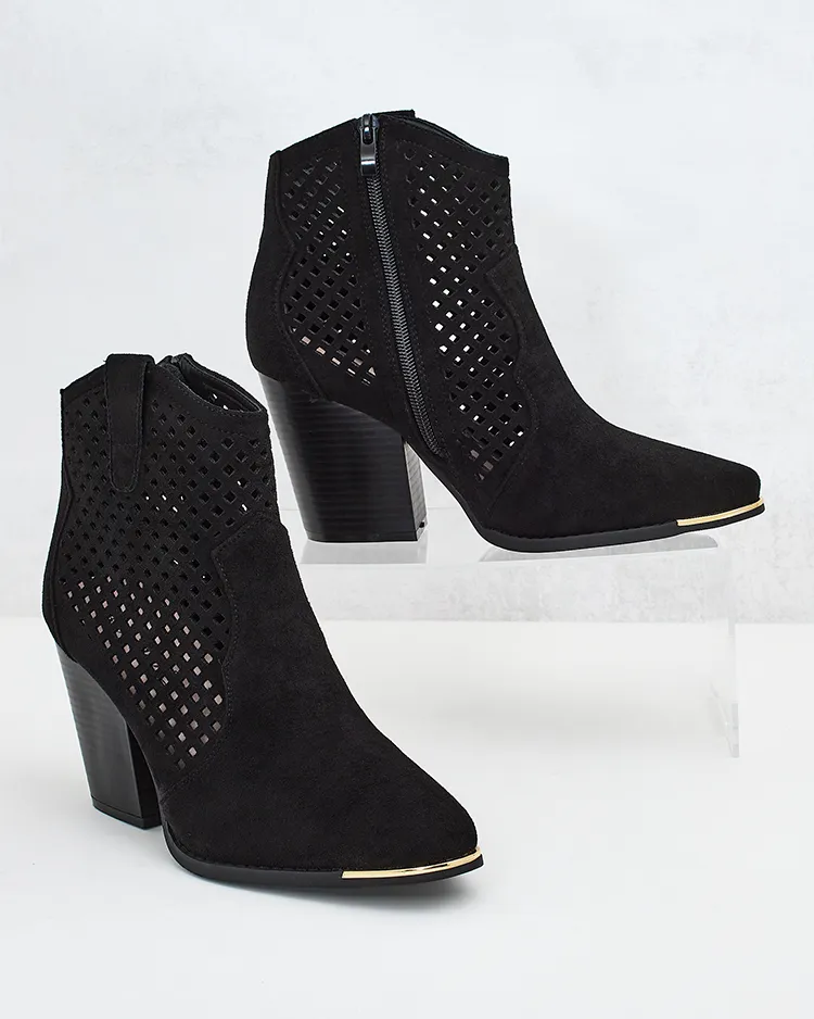 Royalfashion Дамски ажурни ботуши Tonnet