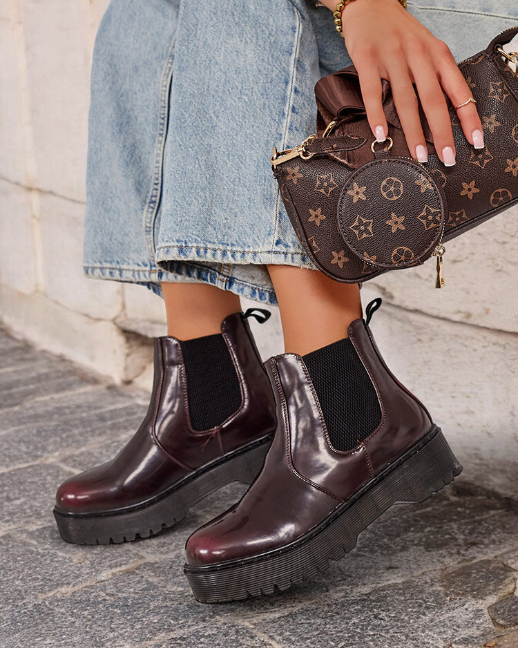 Royalfashion Дамски ботуши Movitas от еко кожа