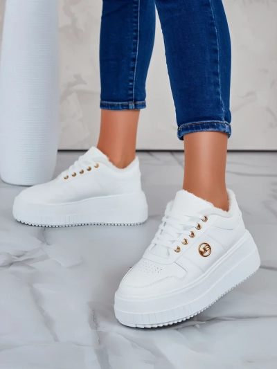 Royalfashion Затоплени дамски маратонки с кожа Rozit