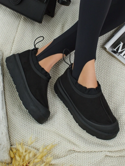 Къси дамски боти а ла сноубутс Velisee