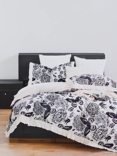 Royalfashion Персонализиран спален комплект с дантела 160x200, 3 части