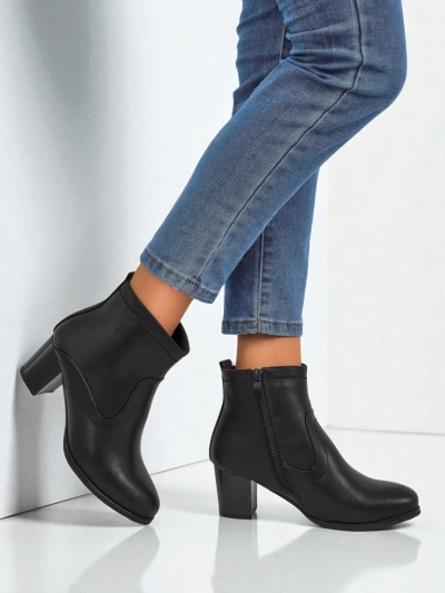 Дамски боти от еко кожа на ток Lunar Crest