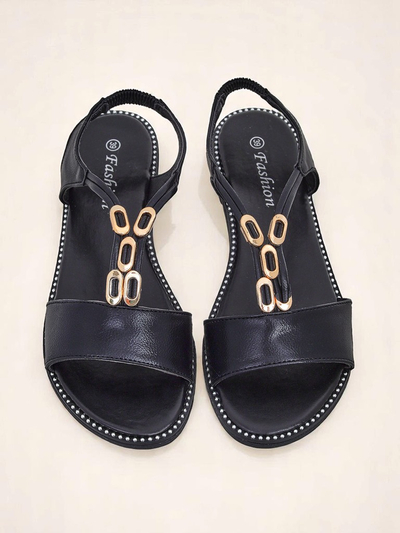 Royalfashion Дамски сандали с декоративни каишки Siena Glow