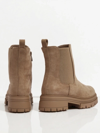 Дамски боти в стил Челси от еко велур Lunvor