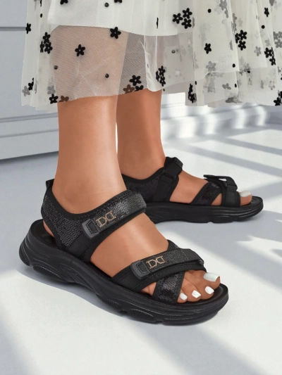 Royalfashion дамски сандали с пайети ShineStep