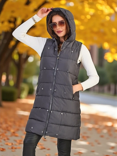 Дамско яке Royalfashion с отделящи се ръкави