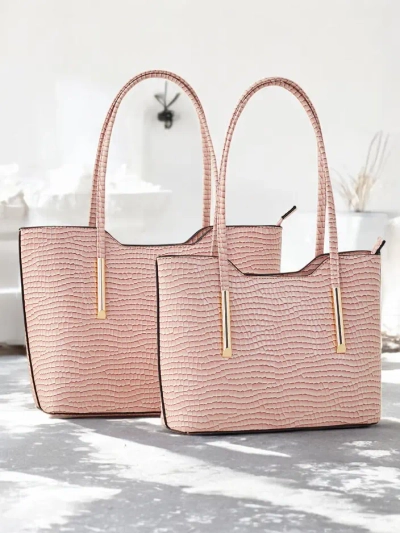 Royalfashion Двустранна дамска чанта с релеф