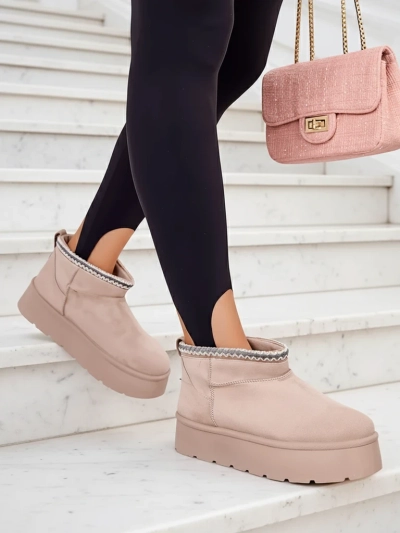 Royalfashion Дамски къси ботуши a'la snow boots Xoalla