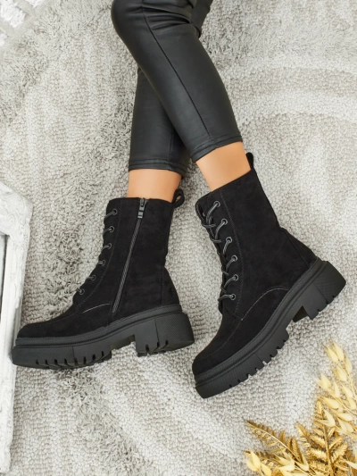 Дамски боти workeri Velisse от еко велур