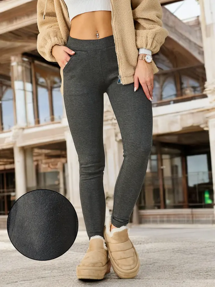 Royalfashion Женски топли памучни легинси