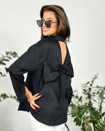 Royalfashion Дамска риза с панделка