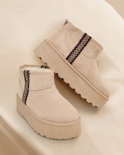 Royalfashion Къси снежни ботуши за жени Haluzi