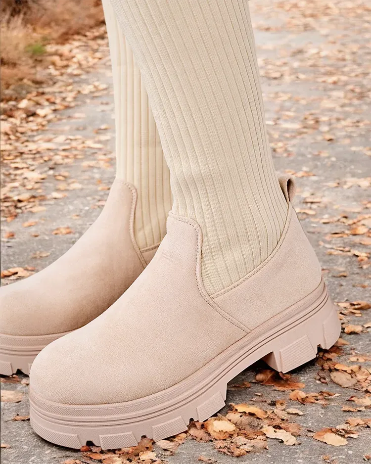 Royalfashion Дамски ботуши Anobbi с приплъзване