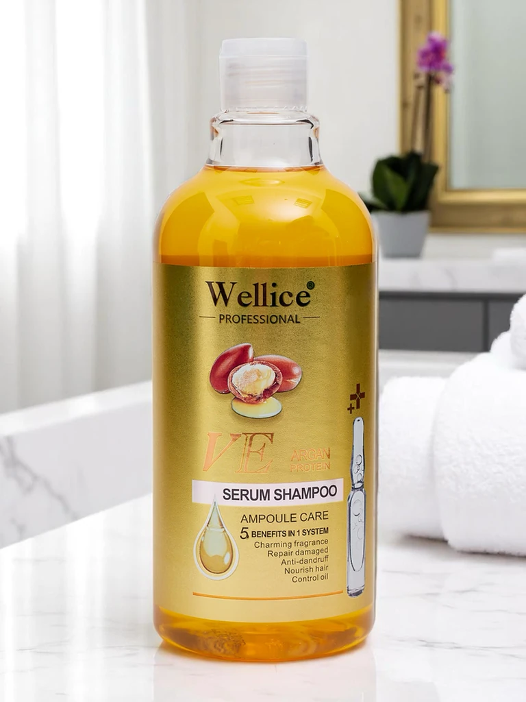 Професионален шампоан с арганово масло – Интензивна хидратация и изглаждане на косата 5-в-1