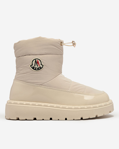 Royalfashion Дамски ботуши за сняг в кремав цвят Ireda