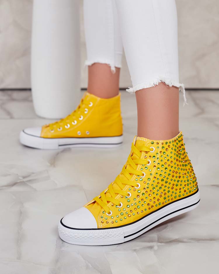 Royalfashion Дамски маратонки с пайети Shis