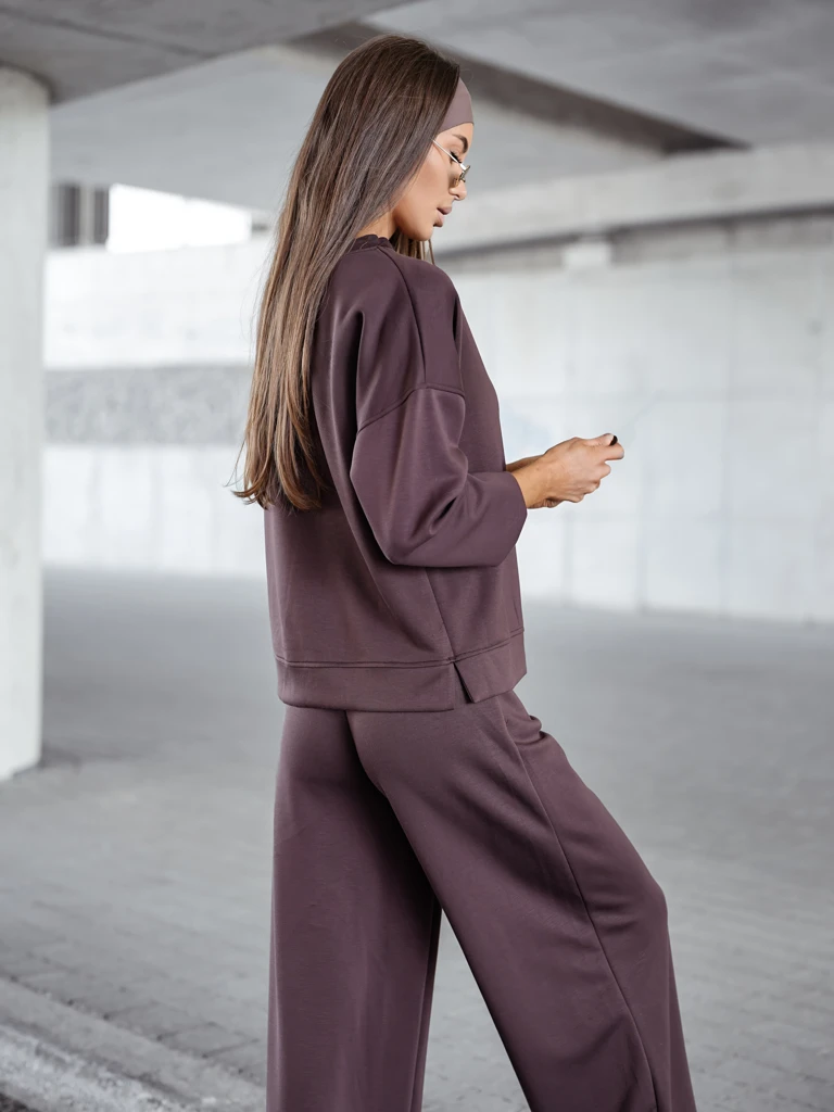 Royalfashion Дамски вискозен комплект спортен екип FlowFit