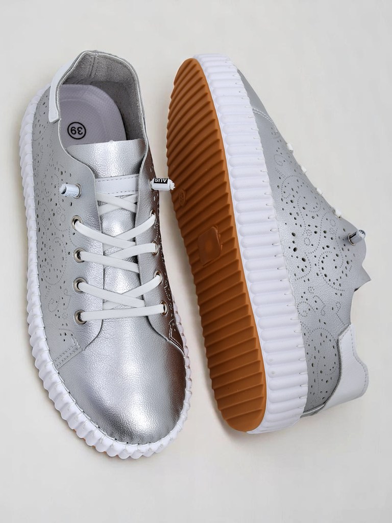 Royalfashion Дамски ажурни сникърси Luna Lace