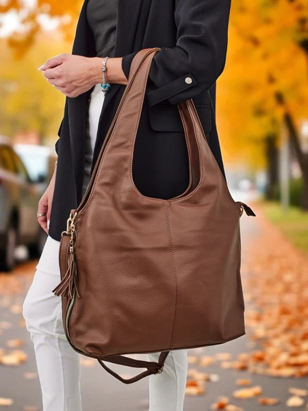 Голяма дамска чанта от еко кожа тип shopper Crystal Haven