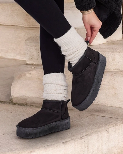 Royalfashion Къси зимни дамски ботуши Komano