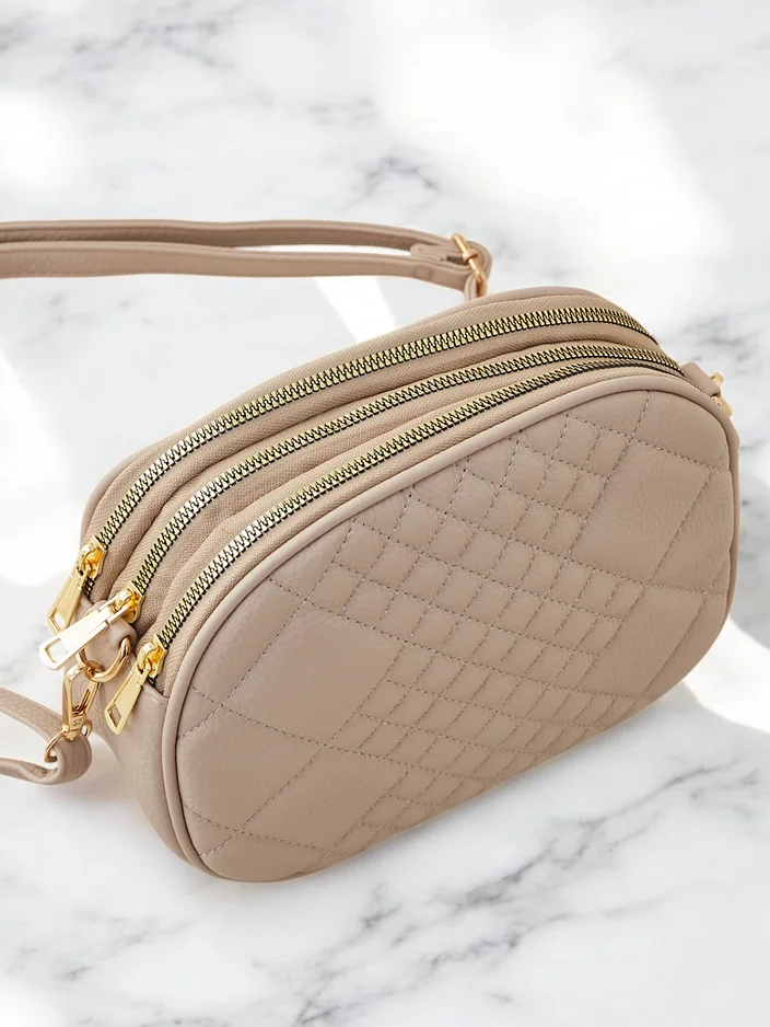 Royalfashion Овална малка дамска чанта, изработена от еко-кожа