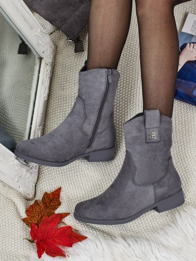 Дамски боти от еко-велур Kelmoria