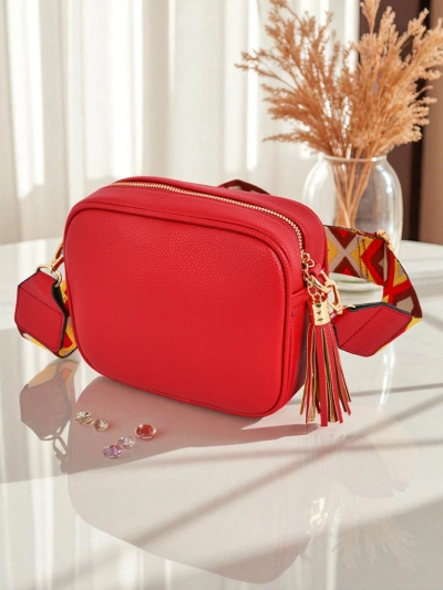 Royalfashion Малка дамска чанта от еко кожа с цветна каишка Kovi Lace