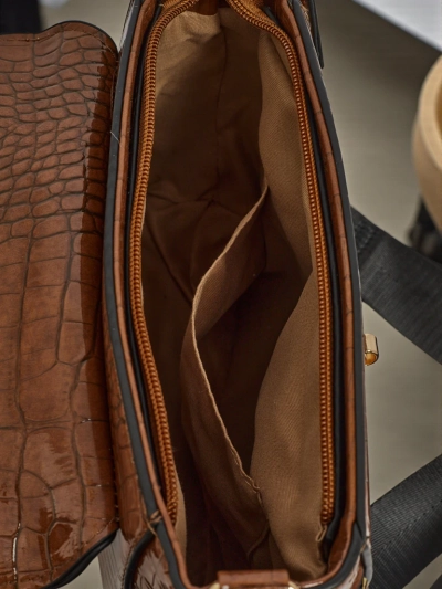 Малка дамска чанта от еко кожа с щампа Narelle