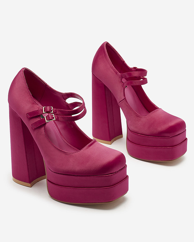 Фуксия дамски обувки с висок ток Elika - Обувки