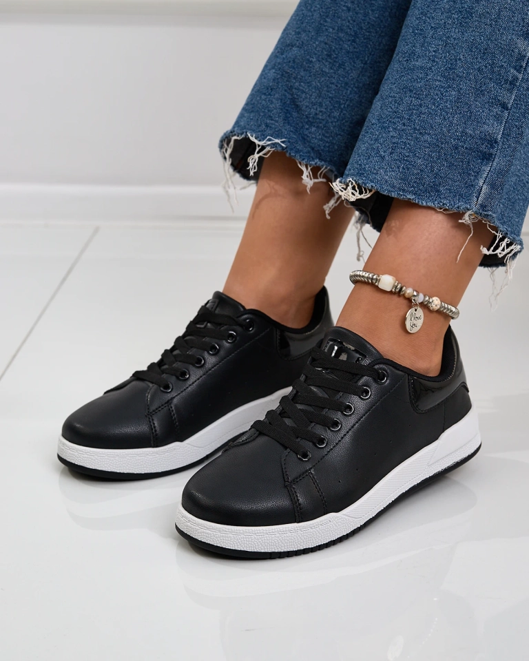 Royalfashion Черни класически спортни обувки Active Icons