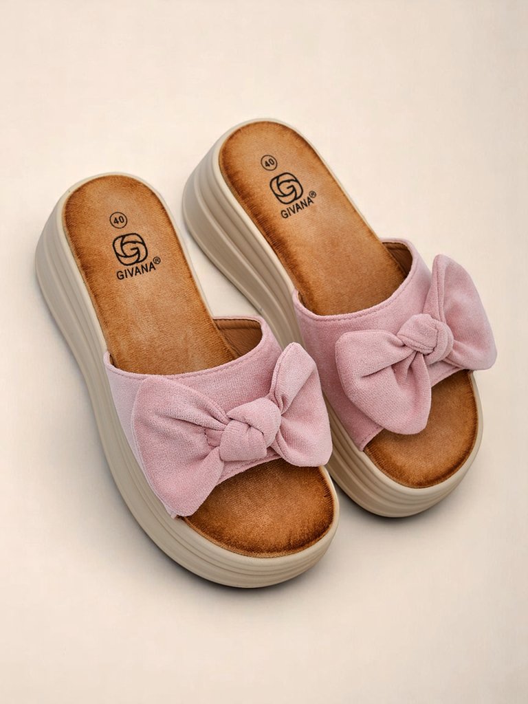 Royalfashion Дамски чехли на платформа Givan