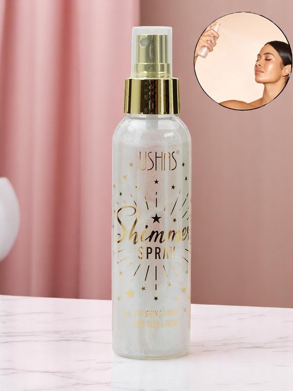 USHAS Summer Spray – Течен хайлайтър за лице и тяло White