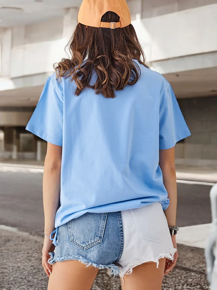 Дамска памучна блуза Royalfashion с надпис