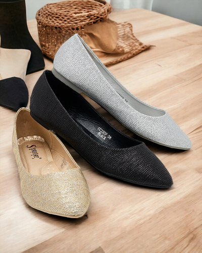 Royalfashion Women's Samelvi Glitter Ballerinas