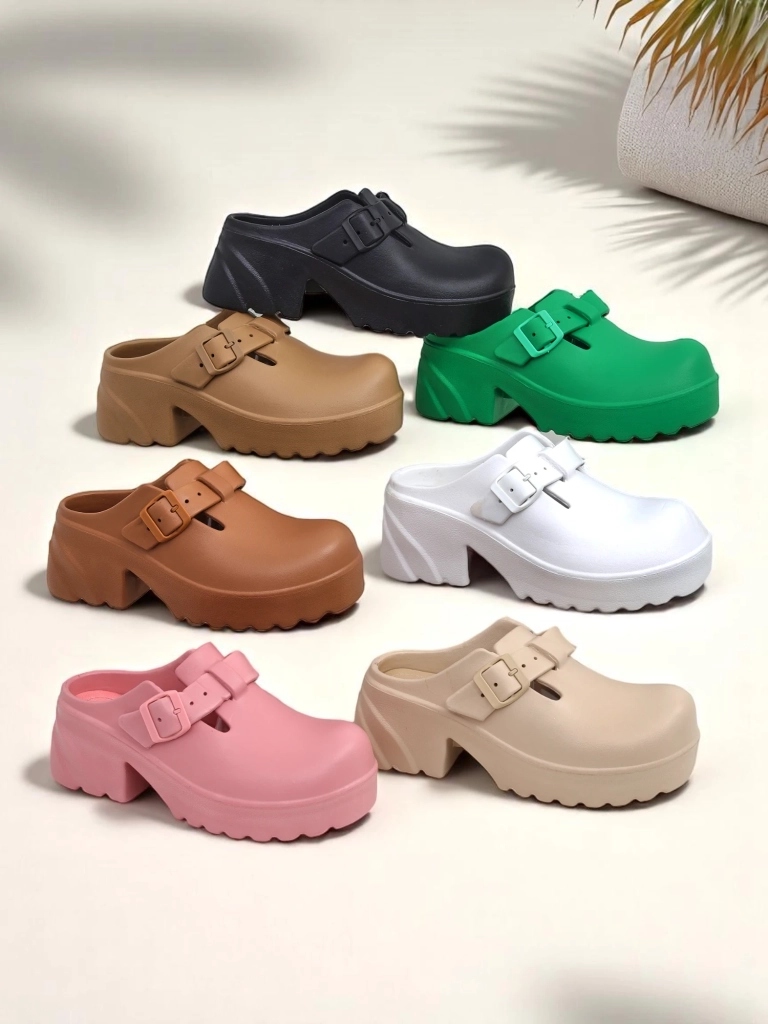 Royalfashion Дамски гумени сандали с токчета Voxones