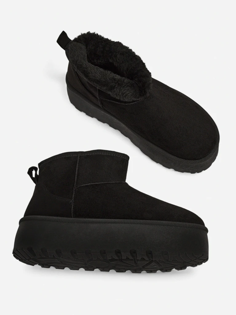 Дамски боти Luna Черни Кожени Елегантни за Есента