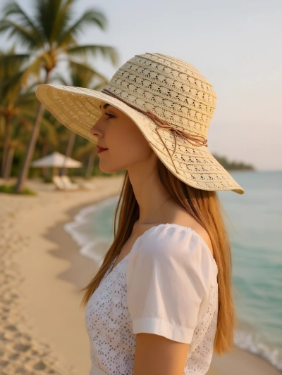 Royalfashion Дамска сламена шапка Convalia