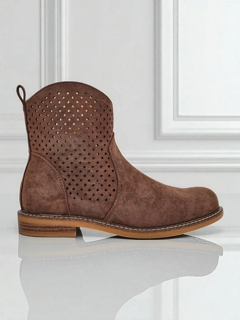 Royalfashion Дамски ажурни боти Toffas