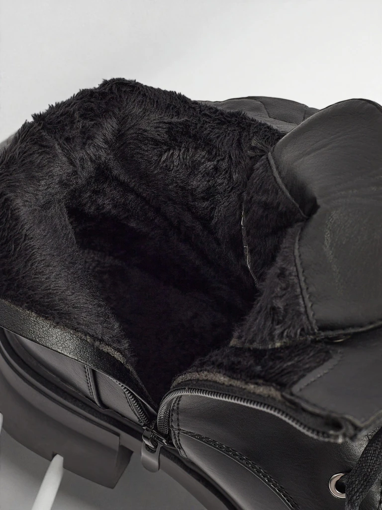 Еко кожени дамски боти с връзки Nomelira