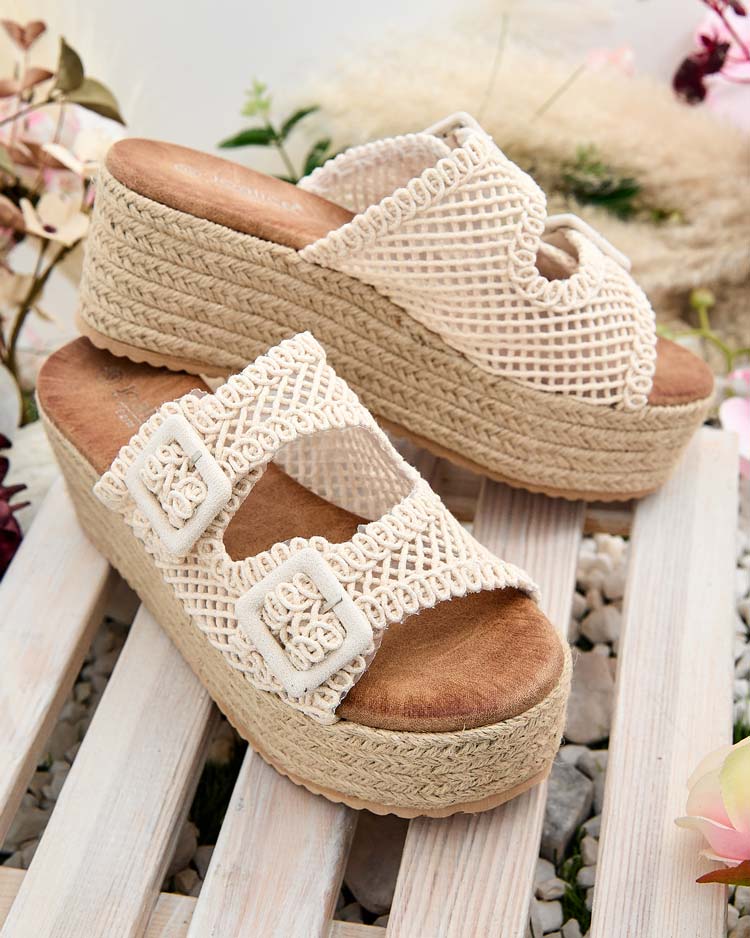 Royalfashion Women's Olcana platform flip-flops