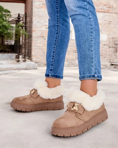 Royalfashion Дамски къси ботуши a'la snow boots Dobis