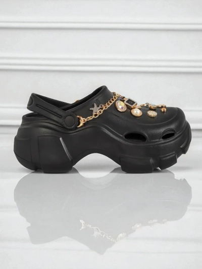 Aurelia Nero – стилни клъпки с декорации и верижка, издръжливи