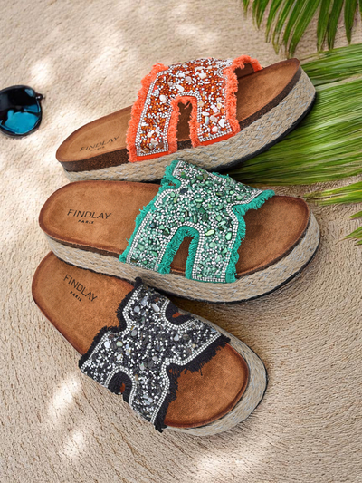 Royalfashion Дамски сандали с украси Candy Candy